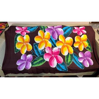 Hot Sale Rayon Sarong Hand Painted Flower Design Originally Handmade